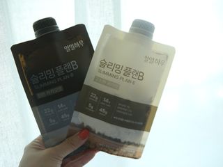 일일하우 슬리밍 플랜B 고소한 귀리맛, 진한 카카오맛 (체중조절식) — 5점을 준 리뷰어가 2023년 8월 올린 사용 사진