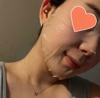 Dr.느루벗 느루벗 EGF FGF 스킨 리커버리 마스크 10장 — 3.5점을 준 리뷰어가 2021년 3월 올린 사용 사진
