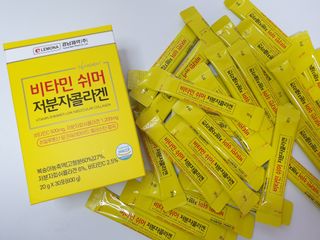 자연에온 경남제약 비타민 쉬머 저분자콜라겐 20g x 30포 — 5점을 준 리뷰어가 2021년 12월 올린 사용 사진