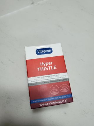 뉴트리션팩토리 비타프렙 하이퍼씨슬 밀크씨슬 900mg — 4점을 준 리뷰어가 2021년 10월 올린 사용 사진