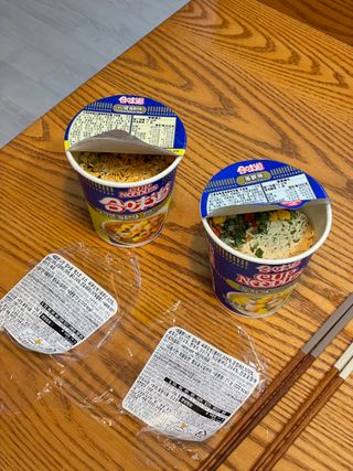 NISSIN 닛신 컵누들  4종 - 씨푸드오리지날, 씨푸드 스파이시, 씨푸드 커리, 씨푸드 XO소스 — 5점을 준 리뷰어가 2021년 12월 올린 사용 사진