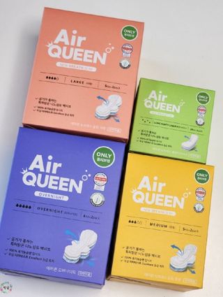 에어퀸 뉴브레스 유기농 생리대 4종 (팬티라이너 20P + 중형 10P + 대형 10P + 오버나이트 8P)_체험단 2차 — 5점을 준 리뷰어가 2024년 11월 올린 사용 사진