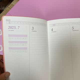 리훈 다이어리 2023년 이야기 펜 스티커 세트 그란데 6개월 하반기 — 5점을 준 리뷰어가 2023년 6월 올린 사용 사진
