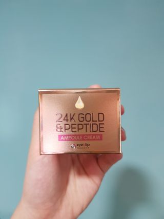 아이앤립 / EYENLIP 아이앤립 24K 골드 N 펩타이드 앰플 크림 — 5점을 준 리뷰어가 2021년 3월 올린 사용 사진