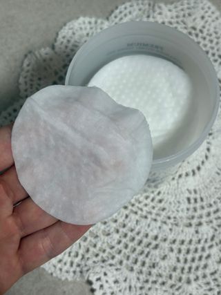웰더마 프리미엄 콜라겐 하이드로 토너 패드 60매/1개 — 5점을 준 리뷰어가 2025년 7월 올린 사용 사진