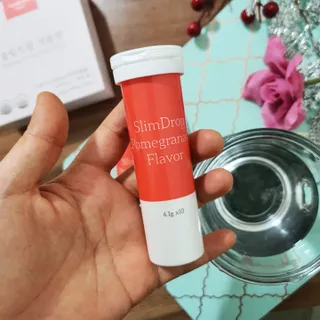 [슬림드랍 석류맛] 건기식 다이어트 보조제 겸 비타민 — 5점을 준 리뷰어가 2022년 2월 올린 사용 사진