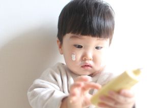 스킨큐어 산다화 유기농 레몬썬크림 — 5점을 준 리뷰어가 2022년 4월 올린 사용 사진