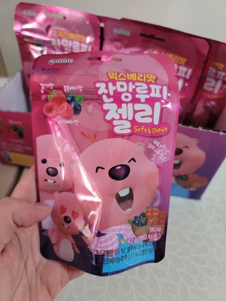 [팔도] 잔망루피젤리 믹스베리맛 42g 8개 — 5점을 준 리뷰어가 2022년 3월 올린 사용 사진