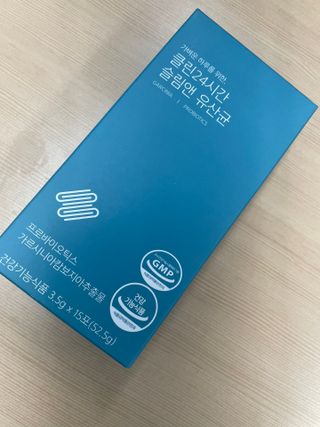 클린24시간 슬림앤유산균 1박스 (3.5g X 15포) — 5점을 준 리뷰어가 2022년 12월 올린 사용 사진