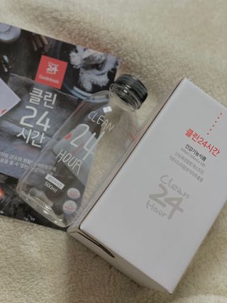 클린24시간 1BOX(5포) + 전용보틀(500ml) — 3점을 준 리뷰어가 2023년 7월 올린 사용 사진