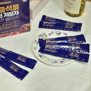 참앤들황토농원 맛있게 탱글탱글! 탱글석류 어린저분자 콜라겐 젤리스틱 1박스 ♥총 50포♥ — 5점을 준 리뷰어가 2023년 2월 올린 사용 사진