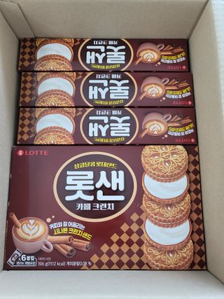 롯데제과 롯샌 카페크런치 — 4.5점을 준 리뷰어가 2021년 10월 올린 사용 사진