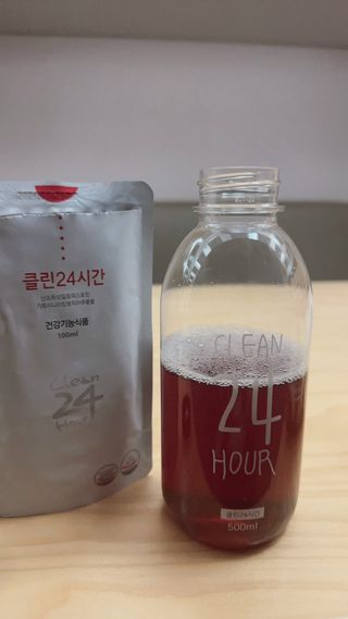 클린24시간 1BOX(5포) + 전용보틀(500ml) — 5점을 준 리뷰어가 2023년 4월 올린 사용 사진
