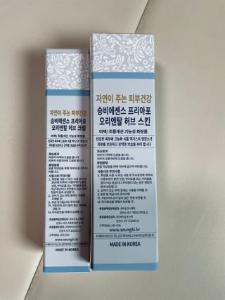 조아산코스메틱 승비 에센스 프리아포 오리엔탈 허브 크림 + 승비 에센스 프리아포 오리엔탈 허브 스킨 SET — 3점을 준 리뷰어가 2021년 11월 올린 사용 사진
