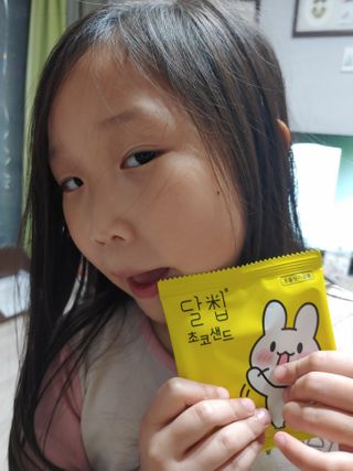 네이처오다 달칩 초코샌드 — 5점을 준 리뷰어가 2021년 2월 올린 사용 사진