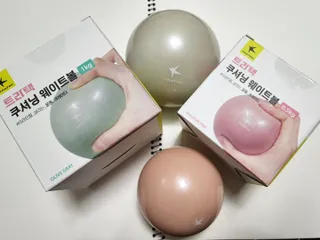 트라택 쿠셔닝 웨이트볼 0.5kg + 1kg SET — 4점을 준 리뷰어가 2022년 4월 올린 사용 사진