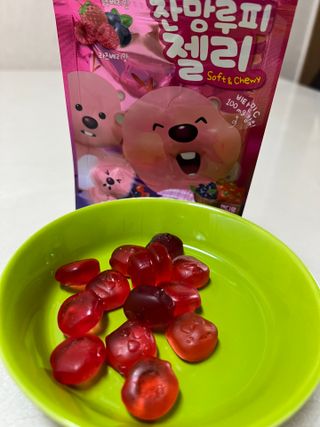 [팔도] 잔망루피젤리 믹스베리맛 42g 8개 — 5점을 준 리뷰어가 2022년 1월 올린 사용 사진