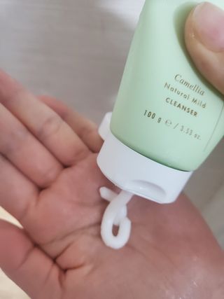 스킨큐어 산다화 울트라 젠틀 약산성 세안제 — 5점을 준 리뷰어가 2023년 3월 올린 사용 사진