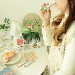 아이비웰니스 빵순이 식탁 위의 필수템! 빵순이 효소 키위맛 100포 + 석류맛 14포 (총 114포) — 5점을 준 리뷰어가 2023년 1월 올린 사용 사진