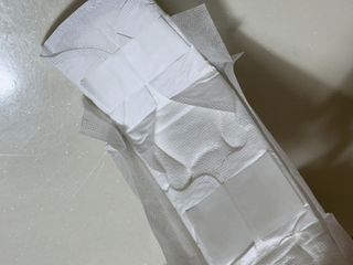 나우[템포] 템포 패드 내추럴 순면 생리대 SET(중형 슬림 + 대형 + 라이너) — 5점을 준 리뷰어가 2024년 4월 올린 사용 사진