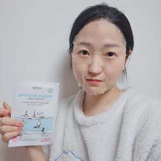 세뚜아(Cettua) [세뚜아] 모이스처 밸런싱 페이셜 마스크 Cettua Moisture Balancing Facial Mask 5매 — 5점을 준 리뷰어가 2024년 3월 올린 사용 사진