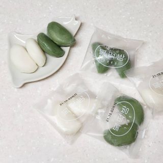 종로복떡방 레트로 3총사 바람떡 세트 — 5점을 준 리뷰어가 2021년 4월 올린 사용 사진