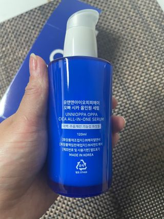 유엔엔아이오피피에이 유앤앤아이오피피에이오빠 시카 올인원 세럼 — 5점을 준 리뷰어가 2022년 8월 올린 사용 사진