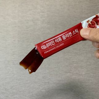 이너미인 석류 콜라겐 스틱 — 3점을 준 리뷰어가 2021년 1월 올린 사용 사진