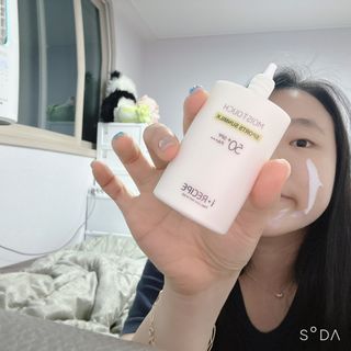 아이레시피 모이스트터치 스포츠 선밀크 50ml (SPF50+ PA+++) — 4점을 준 리뷰어가 2023년 6월 올린 사용 사진