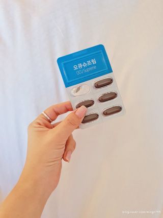 뉴트리션팩토리 비타프렙 오큐슈프림 루테인 오메가3 1050mg — 5점을 준 리뷰어가 2021년 8월 올린 사용 사진