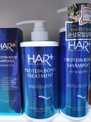헤어플러스 단백질탈모샴푸 500ml+단백질본드앰플 145ml — 5점을 준 리뷰어가 2021년 3월 올린 사용 사진