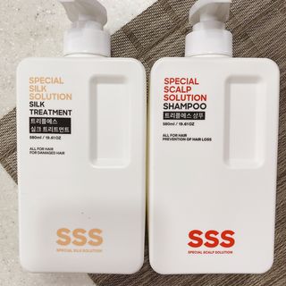 트리플에스 탈모 샴푸 580ml + 실크 트리트먼트 580ml — 4.5점을 준 리뷰어가 2021년 5월 올린 사용 사진