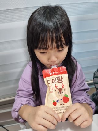 [몸엔용] 우리 아이 건강간식, 달콤한 녹용곤약젤리 디어팡 4종 — 5점을 준 리뷰어가 2021년 11월 올린 사용 사진