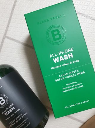 블랙페블 남성청결제 올인원 바디워시 클린 웨이브 — 4.5점을 준 리뷰어가 2021년 6월 올린 사용 사진