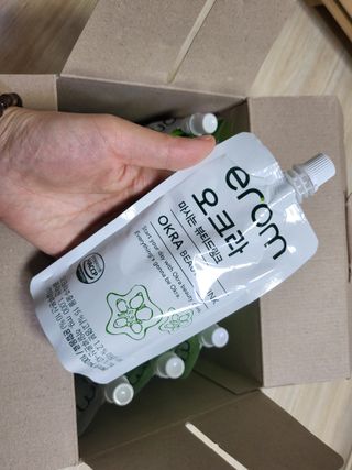[이롬] 오크라 마시는 뷰티드링크 100mL x 20입 — 5점을 준 리뷰어가 2022년 8월 올린 사용 사진