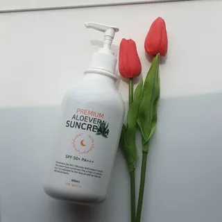 [닥터문] 프리미엄 알로에베라 선크림 500ml — 5점을 준 리뷰어가 2022년 5월 올린 사용 사진