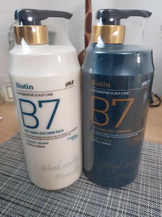 [포레스트스토리] B7 안티 헤어로스 샴푸1,000ml + 헤어팩 1,000ml — 5점을 준 리뷰어가 2021년 4월 올린 사용 사진