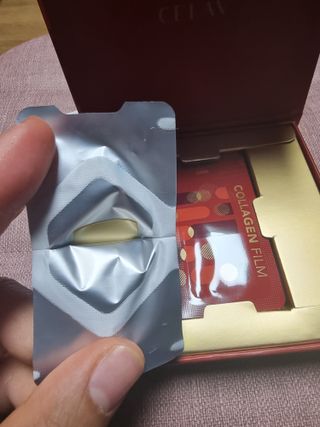 프리마인 귀족의 콜라겐, 92배 흡수율. 럭셔리 프리미엄 셀라브 콜라겐필름 30매 — 5점을 준 리뷰어가 2022년 6월 올린 사용 사진