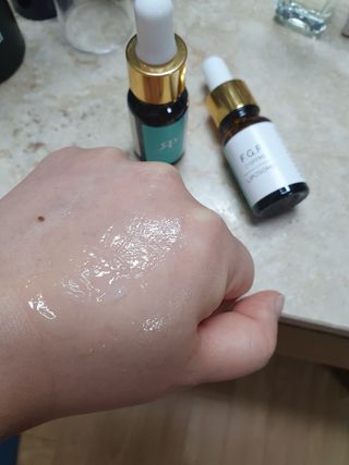 랑팡 EGF+FGF 10ppm 리포좀 앰플 원액 10ml — 4.5점을 준 리뷰어가 2021년 12월 올린 사용 사진