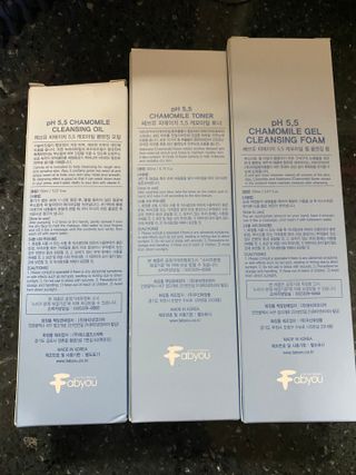 페브유 / FABYOU 페브유 pH5.5 캐모마일 젤 클렌징 폼 + 클렌징 오일 + 토너 3종 세트 — 4점을 준 리뷰어가 2021년 8월 올린 사용 사진