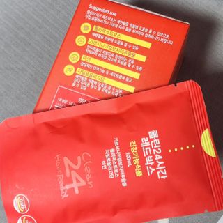 클린24시간 레드박스 1BOX(5포) + 전용보틀(500ml) — 5점을 준 리뷰어가 2024년 2월 올린 사용 사진