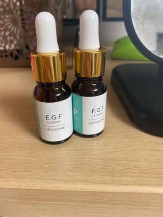 랑팡 EGF+FGF 10ppm 리포좀 앰플 원액 10ml — 4.5점을 준 리뷰어가 2021년 9월 올린 사용 사진