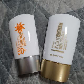 약손명가코스메틱 에오스보떼 퍼펙트 선 프로텍터 선크림 / 인_아웃 스킨 핏 비비크림 세트 구성 — 5점을 준 리뷰어가 2021년 7월 올린 사용 사진
