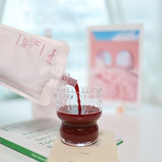 12월 15일 출시, 건강기능식품 브랜드 본리브 나 다운 시작 제품 3종 — 5점을 준 리뷰어가 2021년 2월 올린 사용 사진