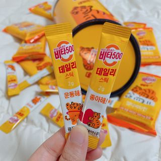 광동생활건강 프리 [광동] VB와 VC를 함유한 멀티 비타민 비타 500 데일리 스틱 180포 — 5점을 준 리뷰어가 2022년 6월 올린 사용 사진