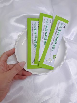 아임오 풋사과 식이섬유 밸런스 젤리 14포 — 5점을 준 리뷰어가 2021년 8월 올린 사용 사진
