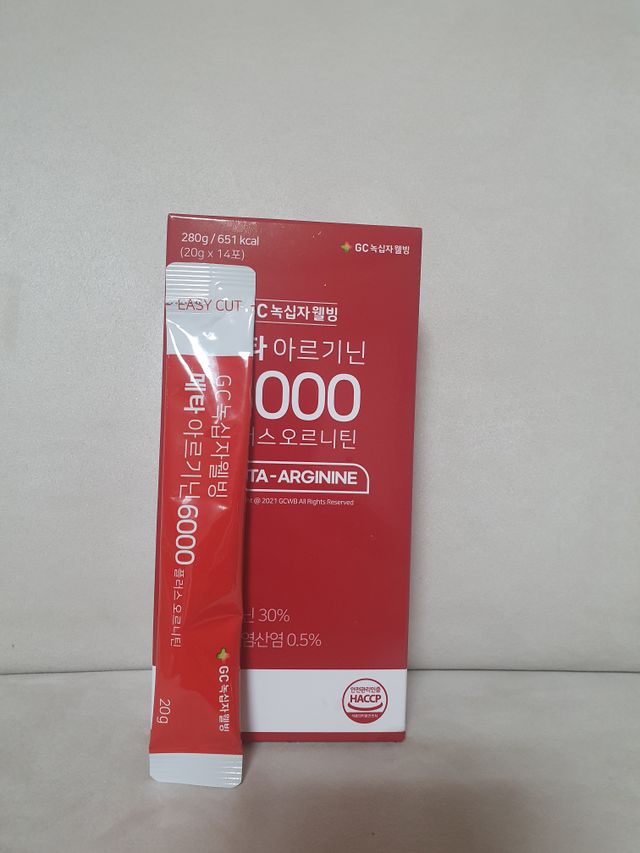GC녹십자웰빙 메타 아르기닌 6000 플러스 오르니틴 리뷰 사진