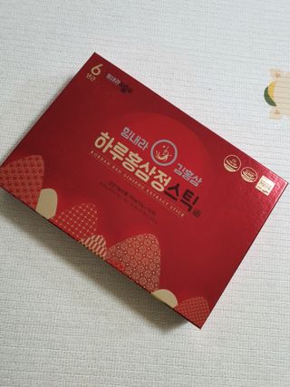 힘내라김홍삼 하루홍삼정스틱 10g x 30포 — 5점을 준 리뷰어가 2021년 4월 올린 사용 사진