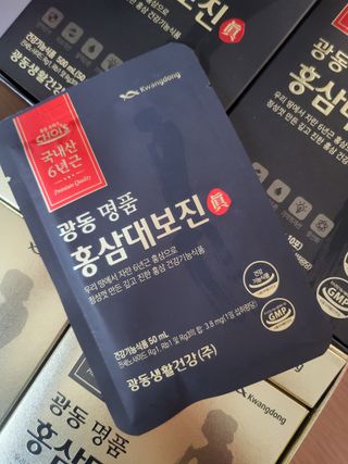 광동생활건강 광동 명품 홍삼대보진 50mL x 30포 — 5점을 준 리뷰어가 2023년 4월 올린 사용 사진