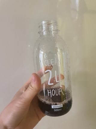 클린24시간 1BOX(5포) + 전용보틀(500ml) — 5점을 준 리뷰어가 2022년 8월 올린 사용 사진